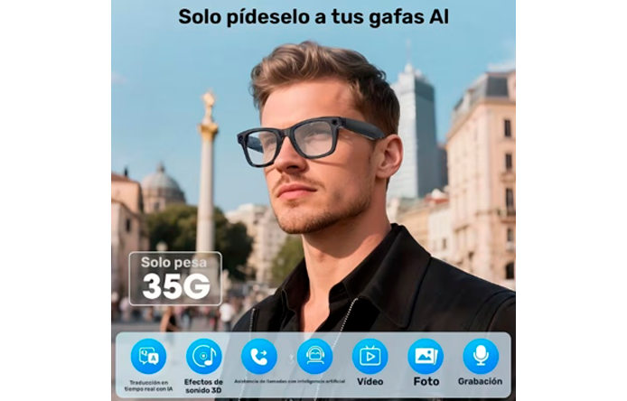 Gafas Inteligentes con Cámara Peje e IA - Image 3